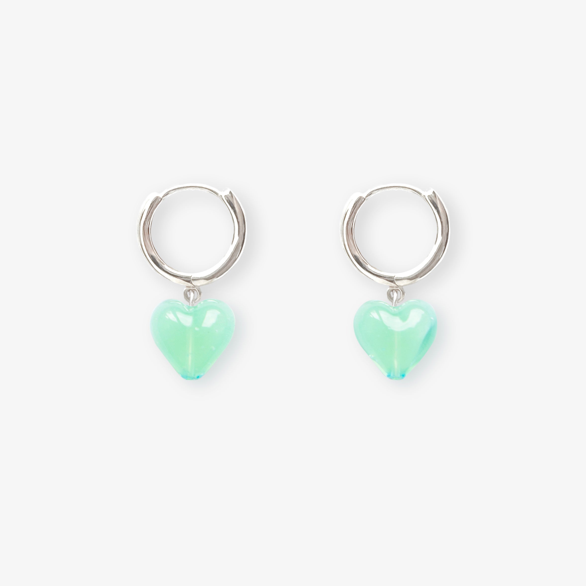 AMORE | Seafoam Glass Hearts