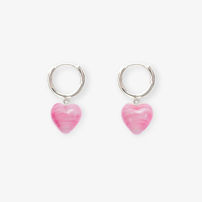 AMORE | Pink Glass Hearts