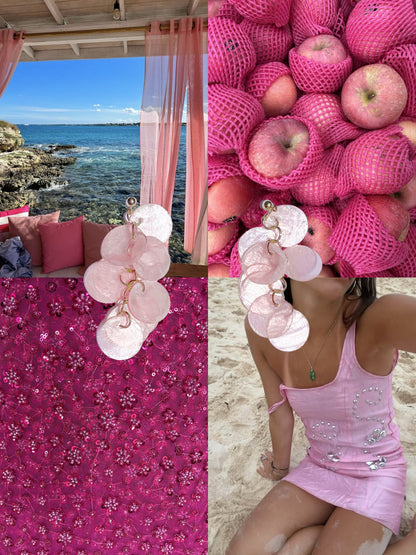 Capiz Shell Earrings | Baby Pink