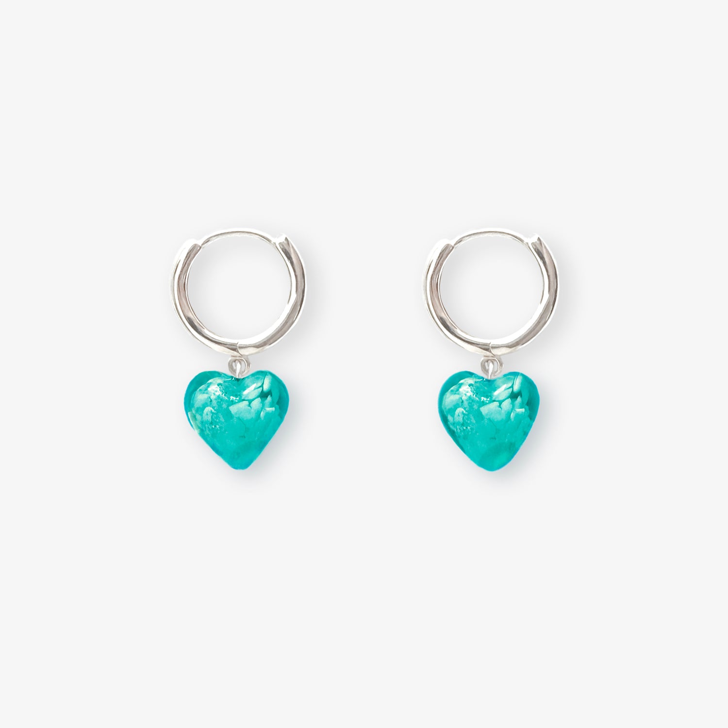 AMORE | Turquoise Glass Hearts