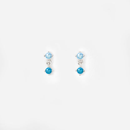 Droplet Studs | Wave Blue