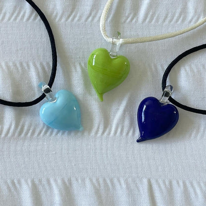 Chunky Italian Heart Necklaces