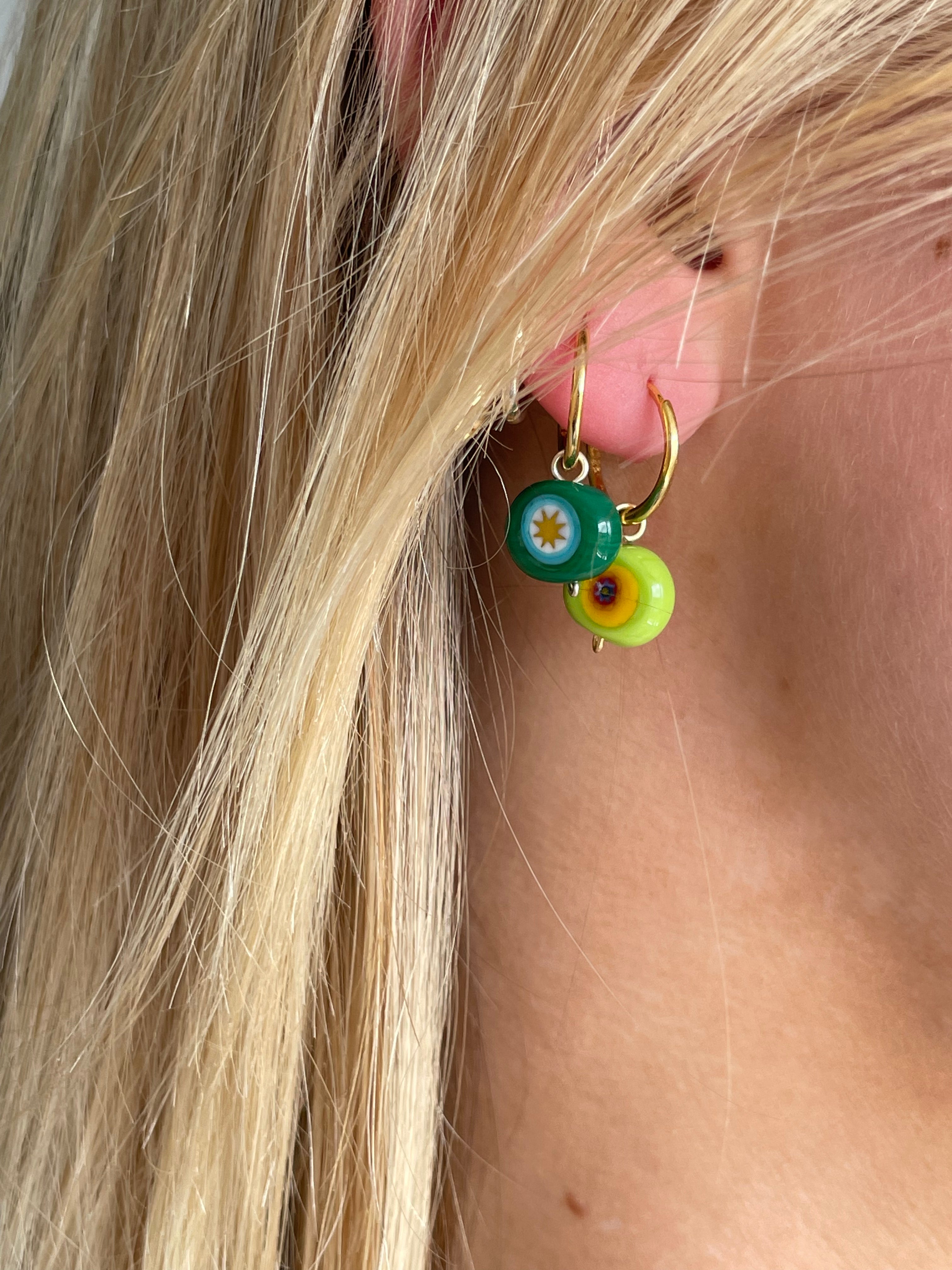 NEW LIMITED Italian CHARMS | Dark Green Discs