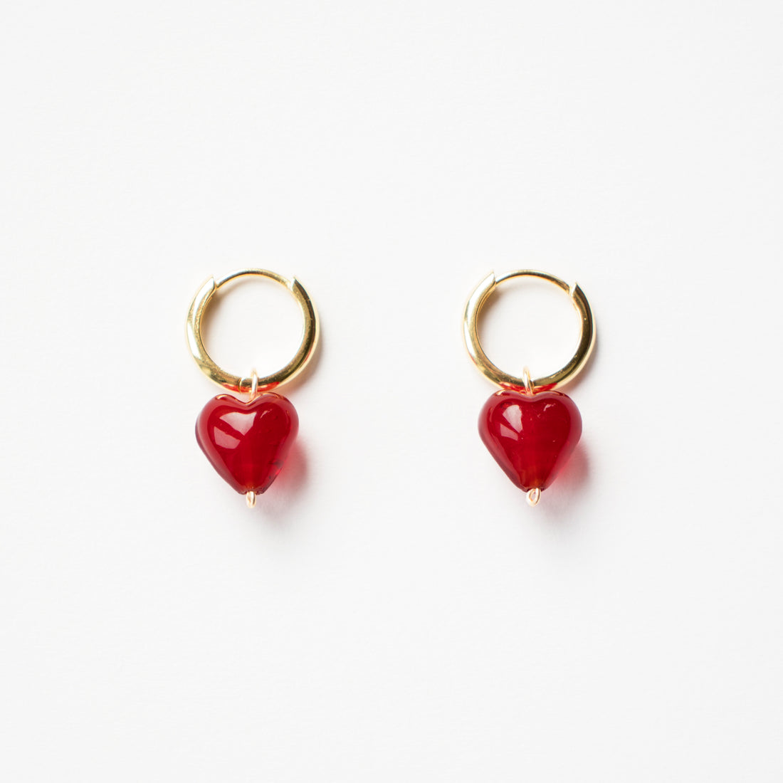 AMORE | Red Glass Hearts