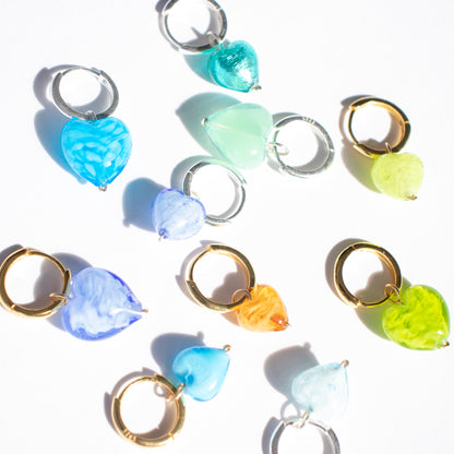 AMORE | Arctic Blue Glass Hearts