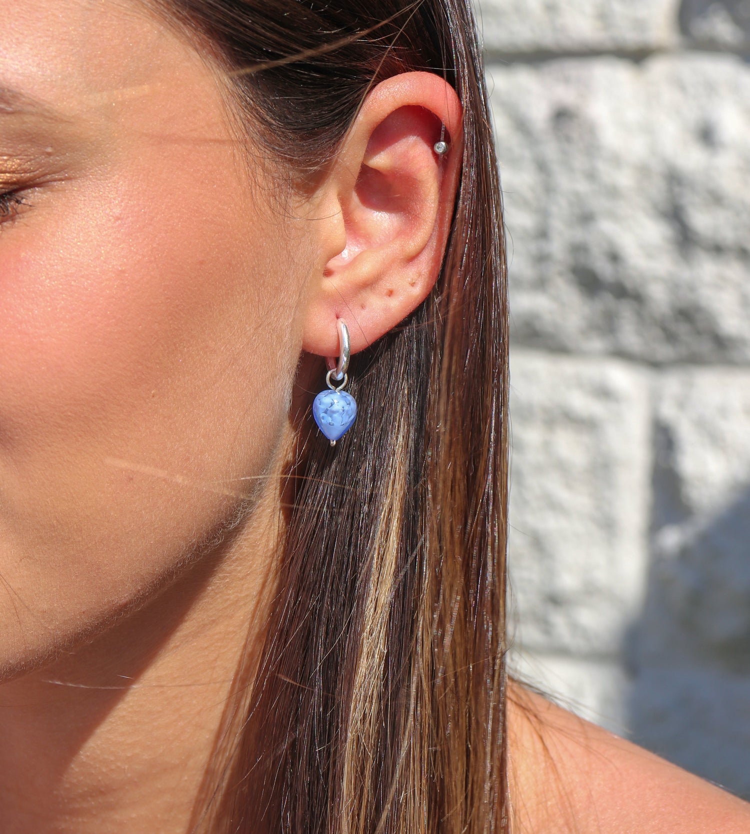AMORE | Small Baby Azure Cloudy Hearts