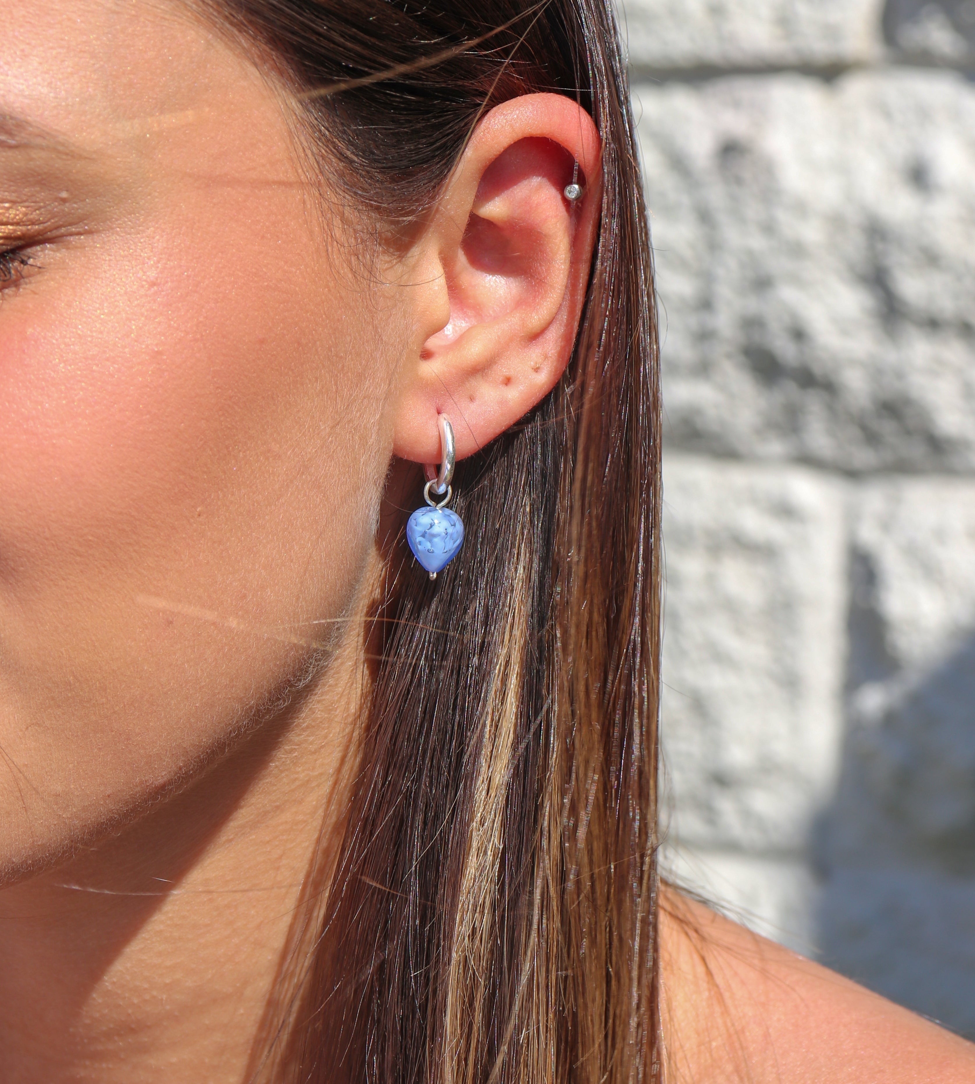 AMORE | Small Baby Azure Cloudy Hearts