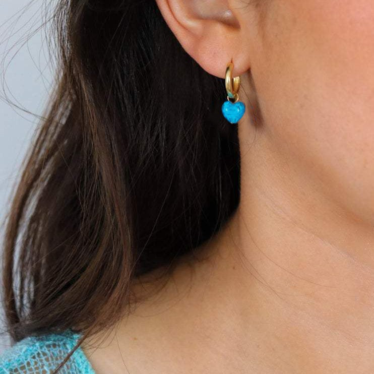 AMORE | Small Cobalt Blue Hearts
