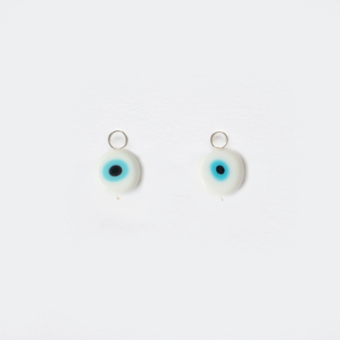 CHARMS | White Greek Evil Eyes