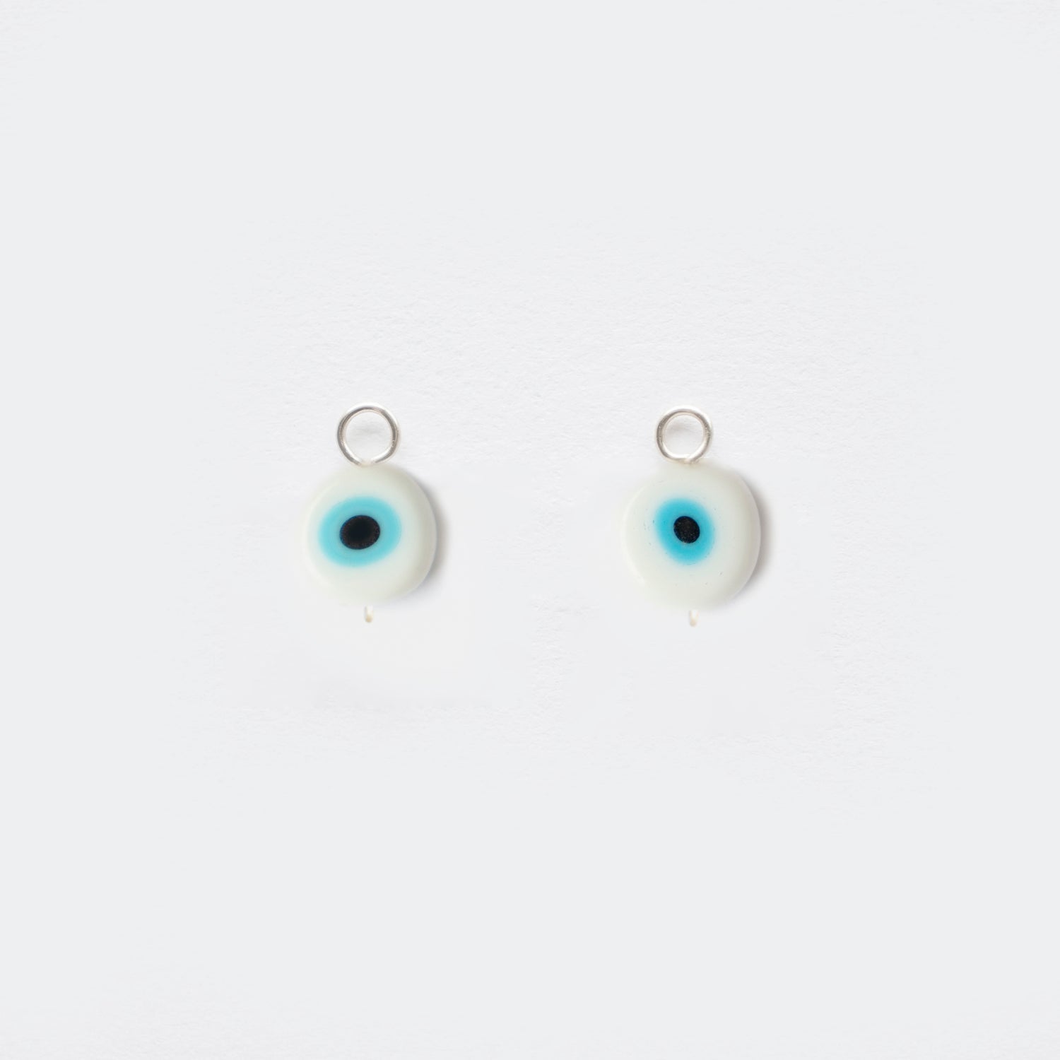 CHARMS | White Greek Evil Eyes