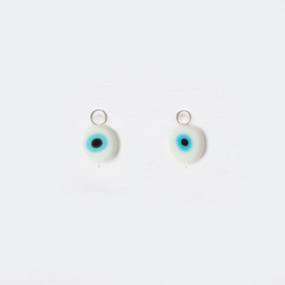 CHARMS | White Greek Evil Eyes
