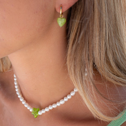 AMORE | Moss Green Cloudy Hearts