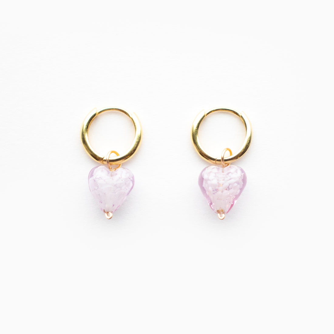 AMORE | Rapunzel Purple Glass Hearts