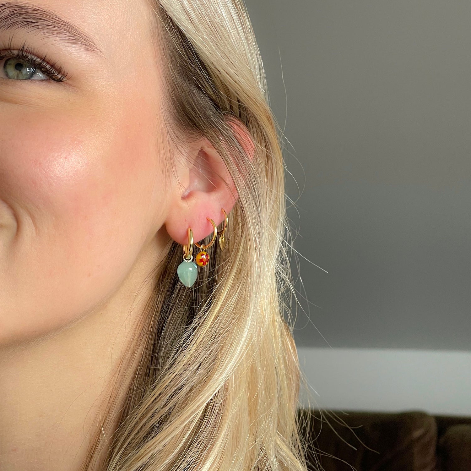 AMORE | Seafoam Glass Hearts