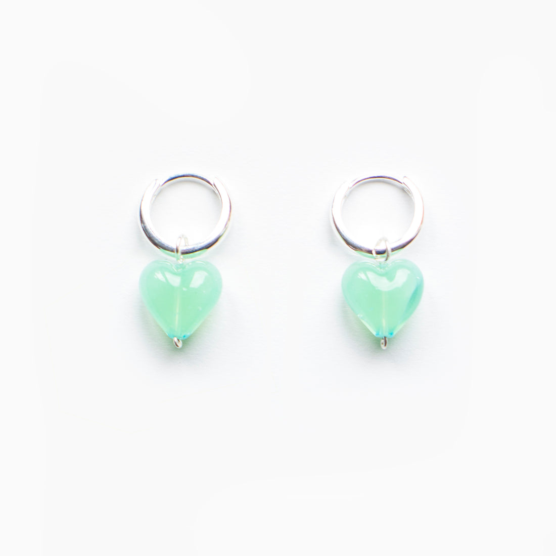 AMORE | Seafoam Glass Hearts